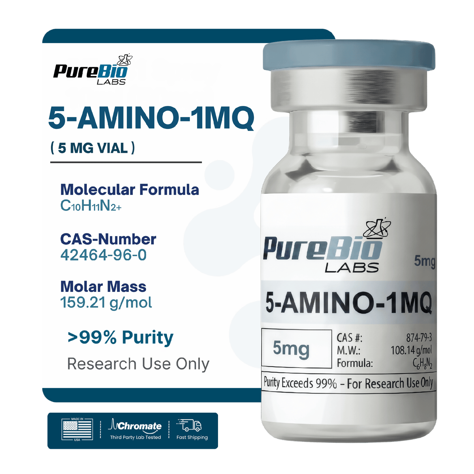 5-AMINO-1MQ VIAL (5MG) - Image 2