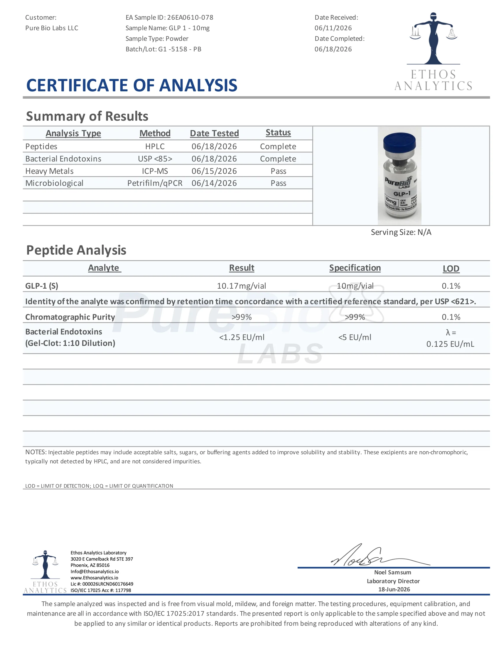 GLP-1 VIAL (10MG) - Image 2